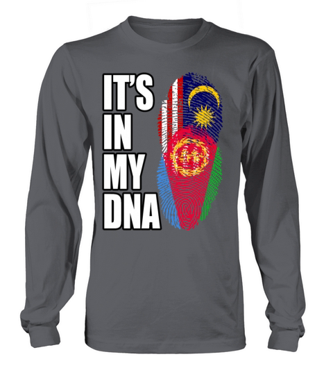 Malaysian And Eritrean Mix Heritage DNA Flag Long sleeved Unisex