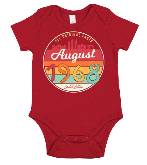 1968 August Everything Original Short Sleeve Baby One-Piece