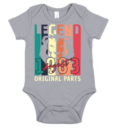 1983 August Vintage Short Sleeve Baby One-Piece