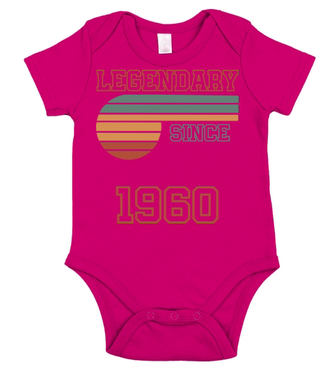 62 Birthday 1960 Short Sleeve Baby One-Piece