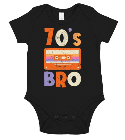 70s Bro 1970 Vintage Seventies Party 1970s Short Sleeve Baby One-Piece