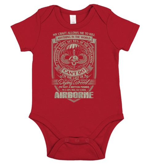 airborne 82nd airborne paratrooper airborne para T-Shirt Short Sleeve Baby One-Piece