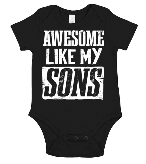 awesome like my sons Short Sleeve Baby One-Piece