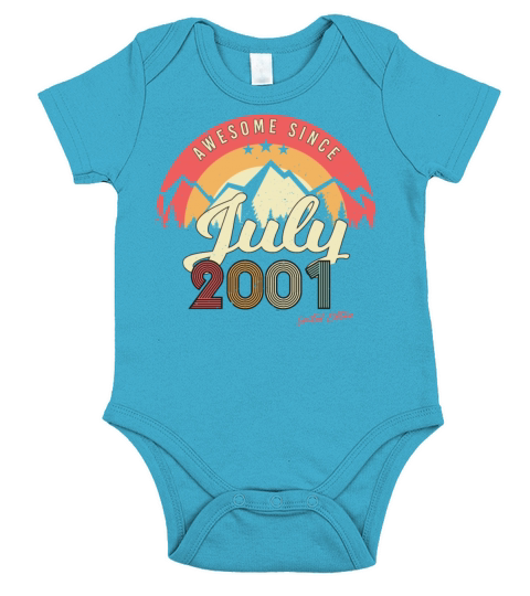Birth Month July 2001 Short Sleeve Baby One-Piece