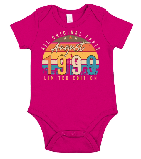Born August 1999 Short Sleeve Baby One-Piece