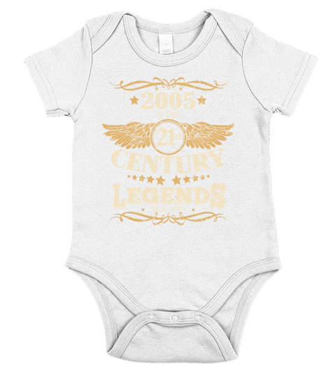 Born in 2005 Birthday Sayings 21st Century Short Sleeve Baby One-Piece