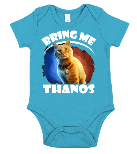 Cat bring me Thanos shirt Short Sleeve Baby One-Piece