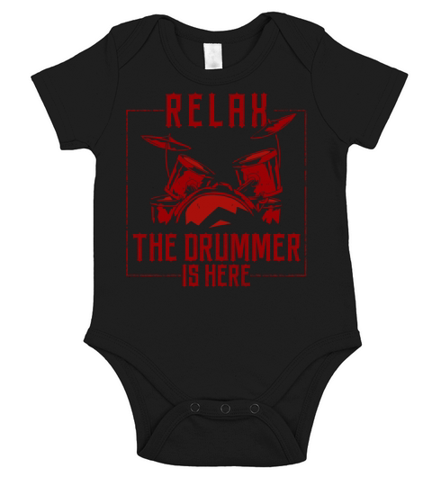 Drummer Drum Set Vintage Relax The Short Sleeve Baby One-Piece