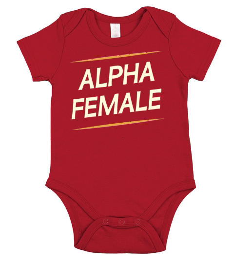 Female Alpha Quote Feminism Strong Independent Short Sleeve Baby One-Piece