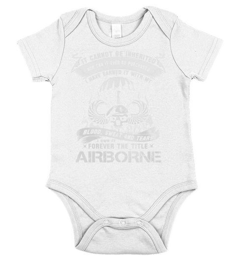 FOREVER THE TITLE AIRBORNE - VETERAN ARMY Short Sleeve Baby One-Piece