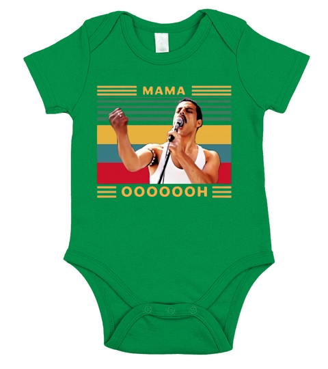 Freddie Mercury Mama Ooh vintage shirt Short Sleeve Baby One-Piece