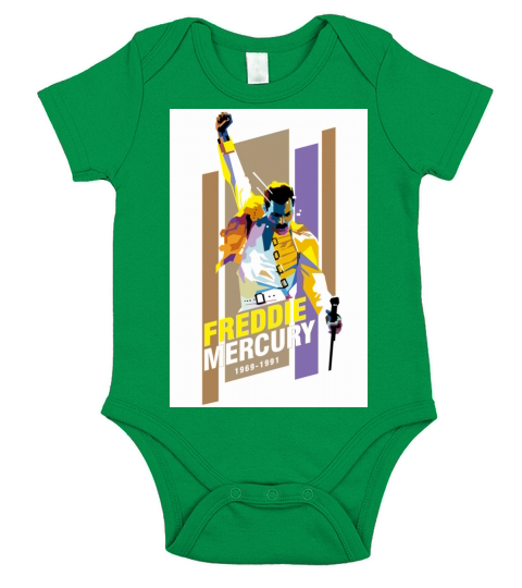 FREDDIE MERCURY Short Sleeve Baby One-Piece