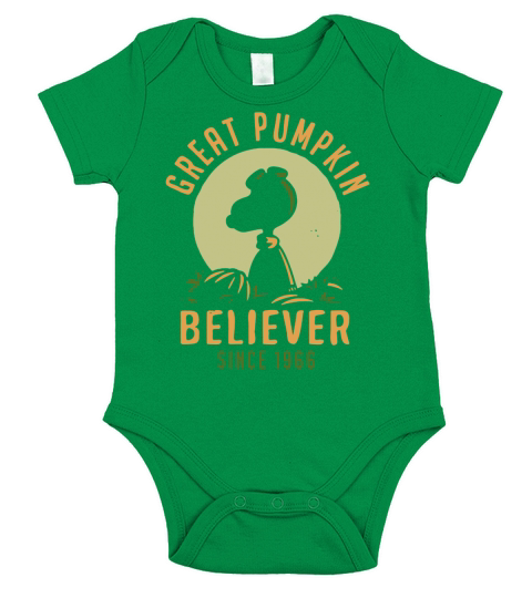 Great pumpkin - Believer since 1966 - Snoopy T-Shirt Short Sleeve Baby One-Piece