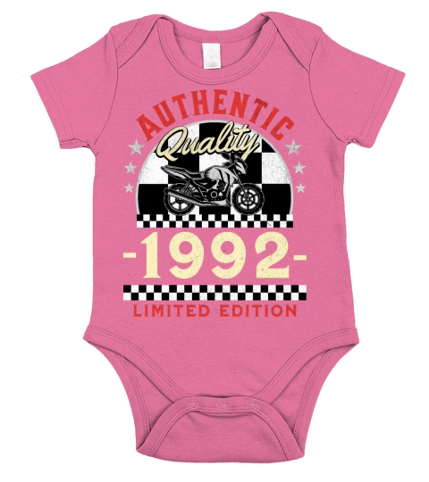Happy 30th Birthday Biker 30 Years Old Vintage Short Sleeve Baby One-Piece