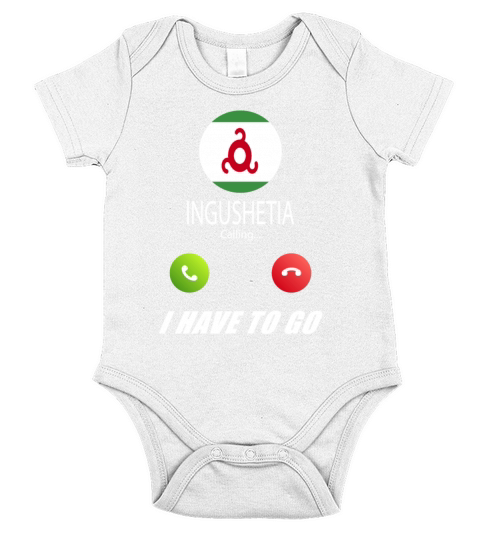 Ingushetia is calling Is calling Flag Saying Short Sleeve Baby One-Piece