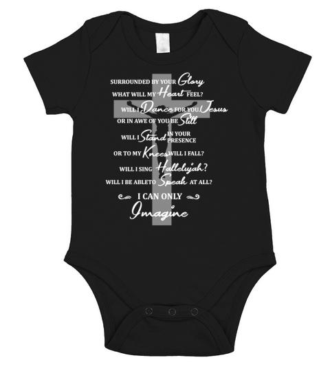Jesus surrounded your glory what will my heart feel Short Sleeve Baby One-Piece