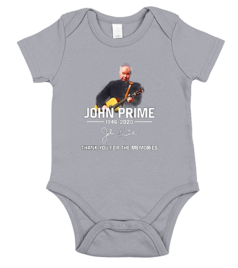 John Prime 1946 2020 thank you for the memories shirt Short Sleeve Baby One-Piece