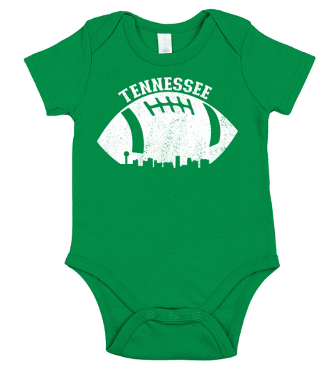 Knoxville Skyline Football Fan Vintage Tennessee Short Sleeve Baby One-Piece