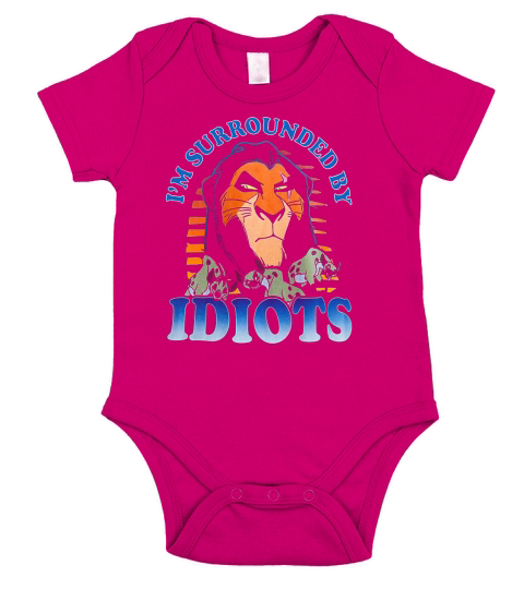 Lion King Scar Surrounded Short Sleeve Baby One-Piece