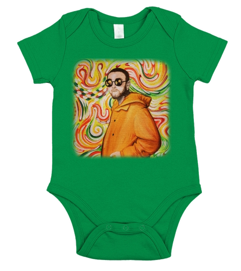 Mac Miller Colorful Art Short Sleeve Baby One-Piece