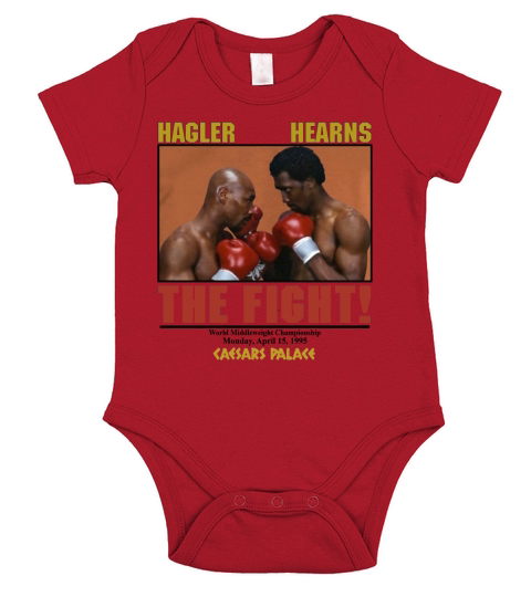 Marvin Hagler Vs Tommy Hearns The Fight 1985 Short Sleeve Baby One-Piece