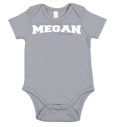 Megan Name Limited Edition Funny Retro Vintage 80s Short Sleeve Baby One-Piece