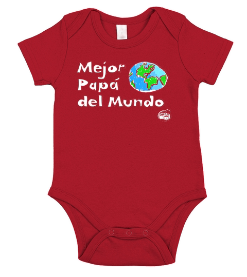 Mens Mejor Papa del Mundo Fathers Day Shirt Short Sleeve Baby One-Piece