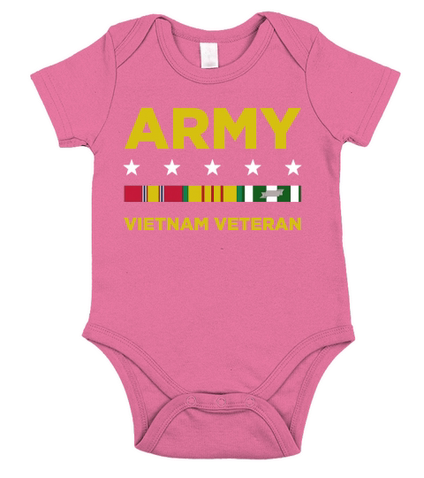 Mens Vietnam Veteran Shirt - Army Short Sleeve Baby One-Piece
