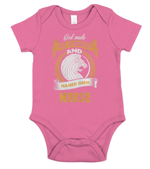 MORSE shirt, MORSE Family Name, MORSE Funny Name Gifts T Shirt Short Sleeve Baby One-Piece