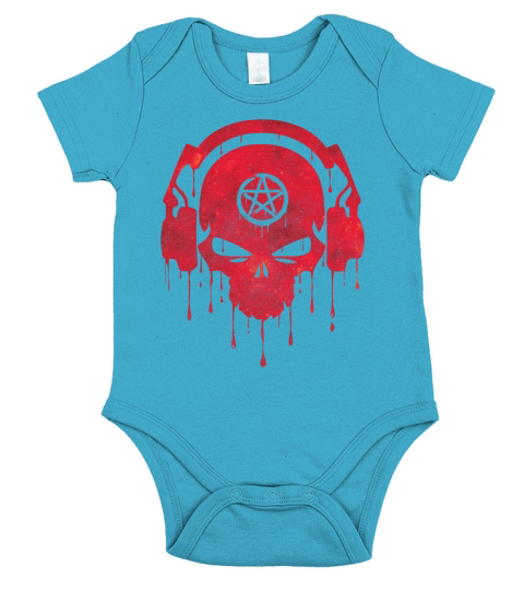 Music is my life even after death - funny saying Short Sleeve Baby One-Piece