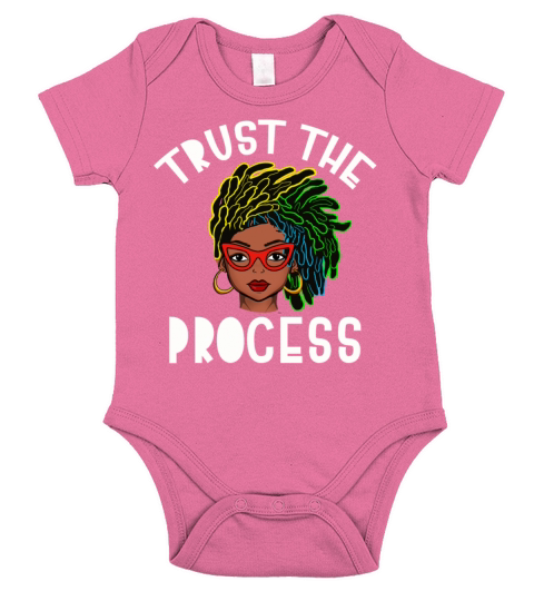 Naturally Locs Trust The Process Short Sleeve Baby One-Piece