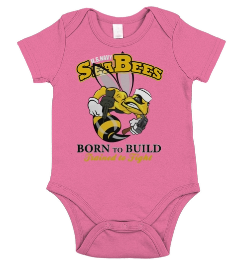 Navy Seabee Short Sleeve Baby One-Piece