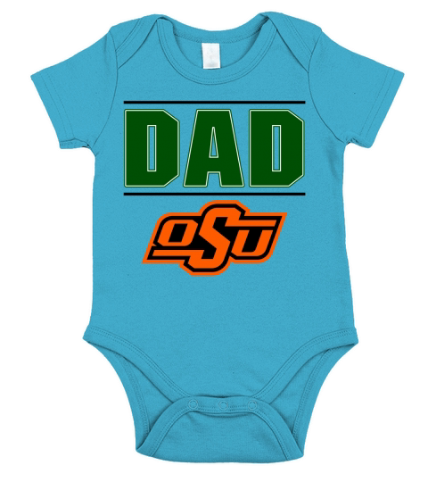 Oklahoma State University Proud Dad Parents Day 2020 Short Sleeve Baby One-Piece