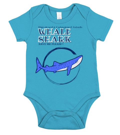 Protect Marine Animal Whale Shark Short Sleeve Baby One-Piece