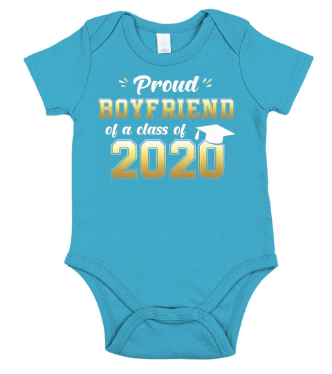 Proud Boyfriend of a Class 2020 Graduate Senior 20 Gift Pullover Hoodie Short Sleeve Baby One-Piece