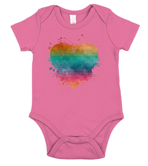 RainbowHeart SUMMER Short Sleeve Baby One-Piece