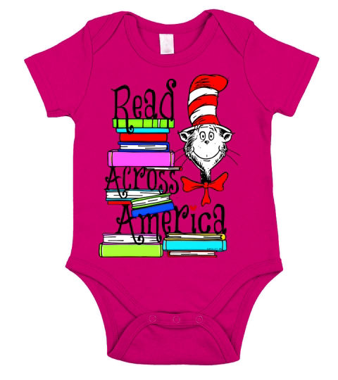 Read Across America Day Dr. Seuss - Unisex Long Sleeve Short Sleeve Baby One-Piece