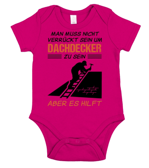 Roofer Profession Funny Quote Gift Short Sleeve Baby One-Piece