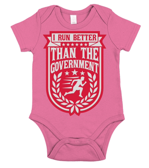 run better than government Short Sleeve Baby One-Piece