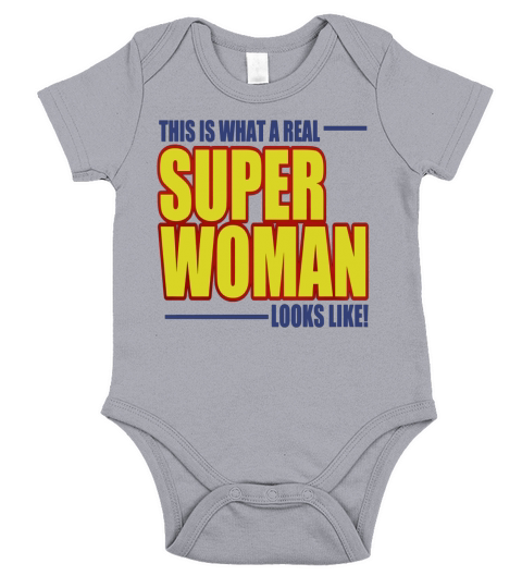 SUPER WOMAN Womens T-Shirts Short Sleeve Baby One-Piece