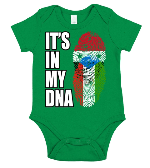Syrian And Equatorial Guinean Vintage Heritage DNA Short Sleeve Baby One-Piece