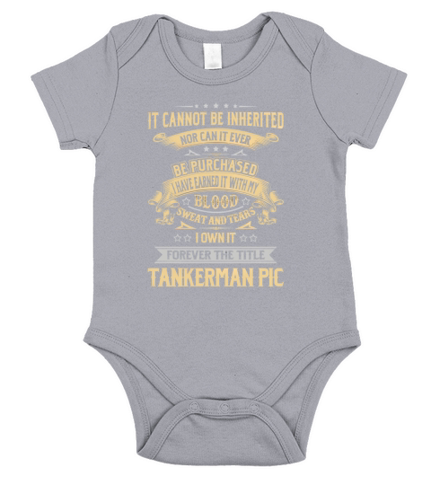 Tankerman Pic Forever Job Title Shirts Short Sleeve Baby One-Piece