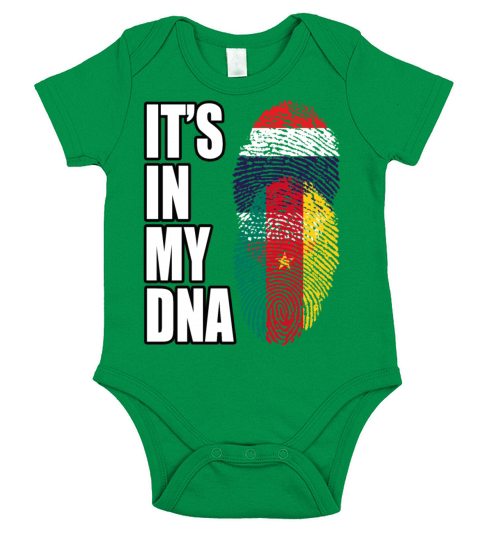 Thai And Cameroonian Vintage Heritage DNA Flag Short Sleeve Baby One-Piece
