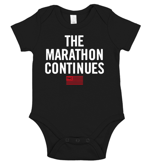 The Marathon Continues TMC t-shirt Short Sleeve Baby One-Piece