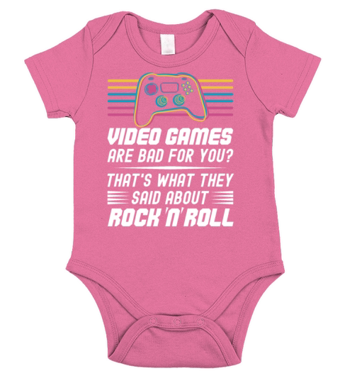 Video Games Are Bad For You - Classic Video Games Short Sleeve Baby One-Piece