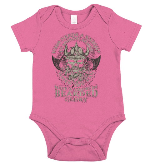 VIKING - BEARDED GLORY - VALHALLA - Warrior Short Sleeve Baby One-Piece