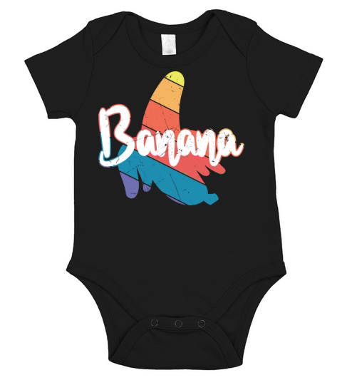 Vintage Banana Short Sleeve Baby One-Piece