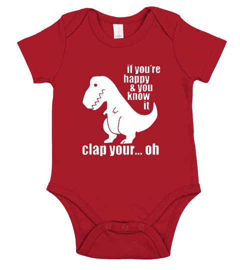 wenn Sie glücklich sind und Sie es kennen T-Shirt Short Sleeve Baby One-Piece