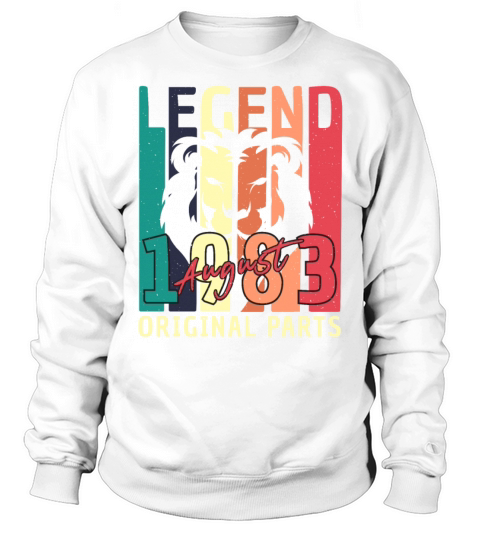 1983 August Vintage Sweatshirt Unisex