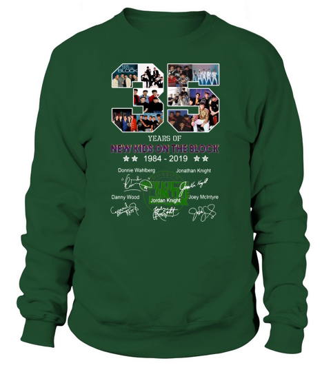35 years of New Kids On The Block 1984 2019 signatures shirt Sweatshirt Unisex